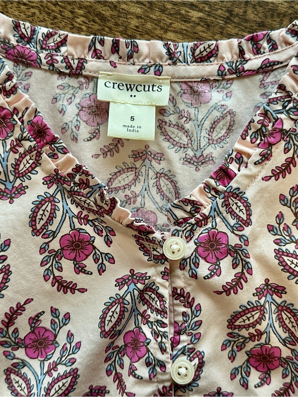 EUC Crewcuts Girl Pink Paisley Dress - Picture 7 of 10
